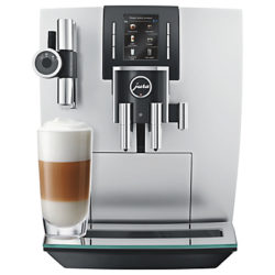 Jura J6 Bean to Cup Coffee Machine, Brilliant Silver